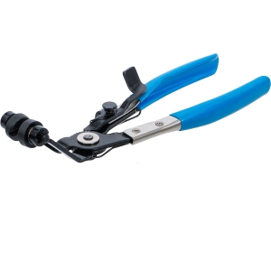 Angled Hose Clamp Pliers with Ratchet Lock, 220 mm