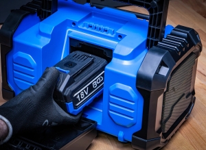 Radio DAB+ hibrid 18 V / 230 V cu Bluetooth fără acumulator