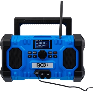 Radio DAB+ hibrid 18 V / 230 V cu Bluetooth fără acumulator