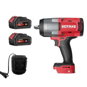 Rotake T3 Cordless Impact Wrench Set 20V, 1/2", 1880Nm, 3-Speed, incl. 2 × 4.0Ah Batteries, Fast Charger & Carry Case