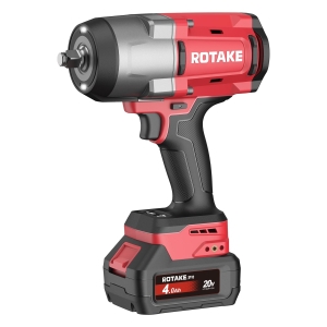 Rotake T3 Cordless Impact Wrench Set 20V, 1/2", 1880Nm, 3-Speed, incl. 2 × 4.0Ah Batteries, Fast Charger & Carry Case