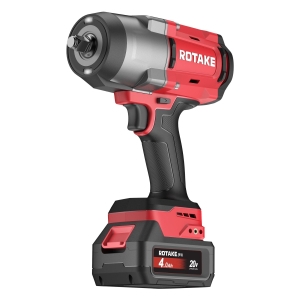 Rotake T3 Cordless Impact Wrench Set 20V, 1/2", 1880Nm, 3-Speed, incl. 2 × 4.0Ah Batteries, Fast Charger & Carry Case