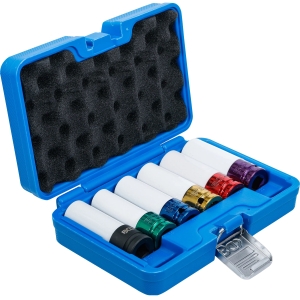 Protective Impact Socket Set 15 / 17 / 19 / 21 / 22 mm + MS17 Mercedes Socket, 6 pcs (1/2")