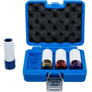 Protective Impact Socket Set 17 / 19 / 21 / 22 mm, 4 pcs (1/2")
