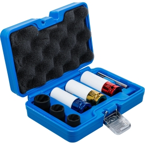 Set tubulare de impact cu protecție și tubulare spiralate 17–21 mm, 7 piese (1/2")