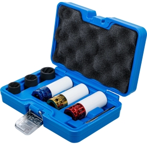 Set tubulare de impact cu protecție și tubulare spiralate 17–21 mm, 7 piese (1/2")