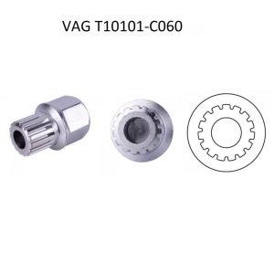 Wheel Lock Bit Socket for VAG as T10101-C