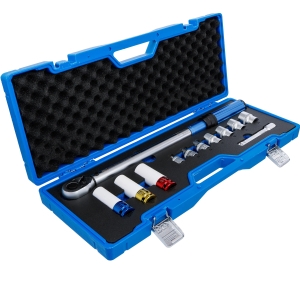 Комплект динамометричен ключ 1/2", 40–220 Nm – 12 части