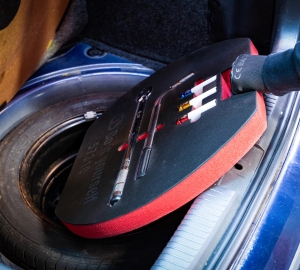 Комплект за смяна на колела за нишата на резервната гума, 5 части