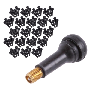 Valve din cauciuc TR414 Snap-In pentru anvelope, 50 mm, 100 bucăți