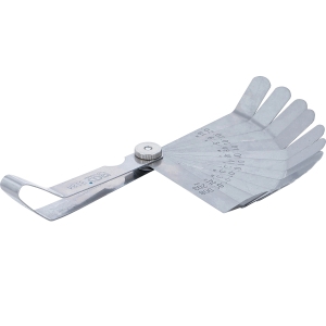 Precision Angled Feeler Gauge with 12 Stainless-Steel Blades