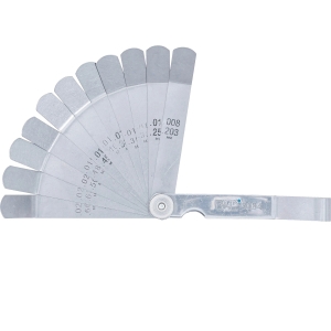 Precision Angled Feeler Gauge with 12 Stainless-Steel Blades