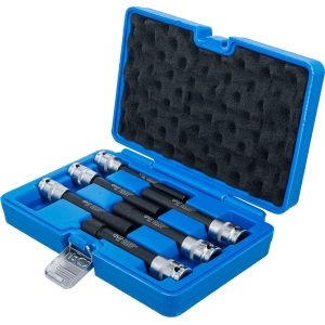 Set chei tubulare E-profil lungi, antrenare 12,5 mm, E10–E20, 6 piese