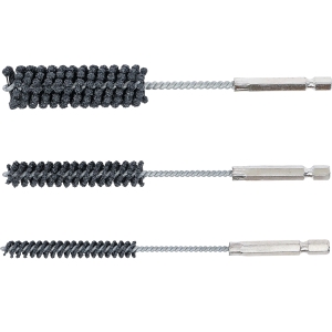 Комплект гъвкави хонинговащи инструменти K60/80, Ø 8–12–20 mm, 1/4″ шестостен, 3 части