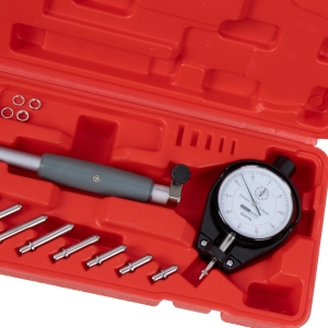 Alezometru cu comparator în 2 puncte, 19 piese, Ø 50–160 mm, 0,01 mm