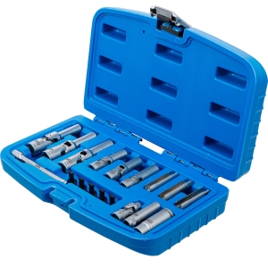 Glow Plug Socket Set for Standard and PSG Glow Plugs, 18-Piece