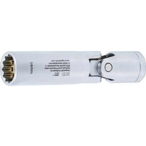 Шарнирна вложка за подгревни свещи, 3/8", дванадесетостен, 14 mm