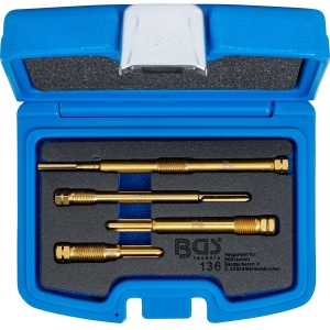 Glow Plug Bore Reamer Set, M10–M12, 4-Piece