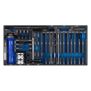 Broken Glow Plug Drilling, Extraction and Thread Repair System, M8–M12