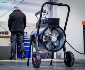 Aerotermă electrică, 15 kW, 400 V, 1400 m³/h, 120 m²