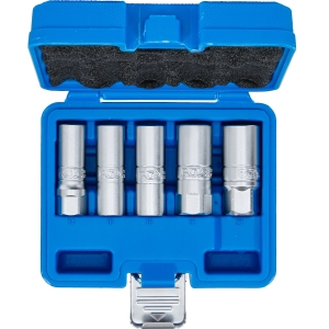 Комплект шестостенни вложки за запалителни свещи, 1/2", 14–21 mm, 5 части
