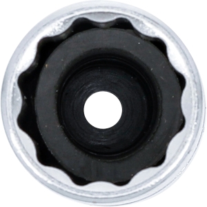 Spark Plug Socket with Rubber Retainer, 16/21 mm, 12-Point, 1/2" Drive