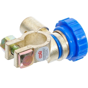 Angled Automotive Battery Disconnect Adapter, Round Terminals, 250 A