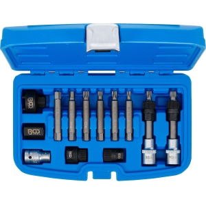 Set biți și tubulare pentru alternatoare, acționare de 1/2", 13 piese