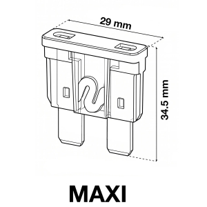 Set siguranțe auto Maxi, 20–100 A, 24 piese