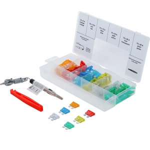 Set siguranțe auto standard cu tester, 92 piese