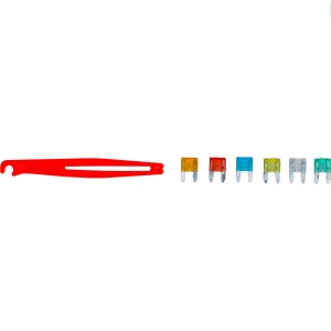 Set siguranțe auto MINI, 5–30 A, 121 piese