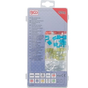Set siguranțe auto MINI, 5–30 A, 121 piese