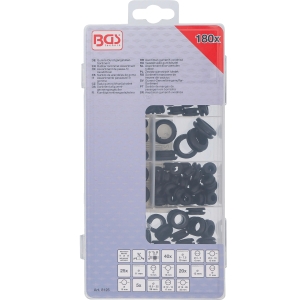 Metric Rubber Grommet Assortment, 180-Piece