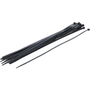 Black Nylon Cable Ties, 7.6 × 500 mm, 20-Piece