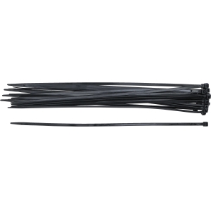 Black Nylon Cable Ties, 7.6 × 500 mm, 20-Piece