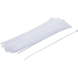 White Cable Tie Set 4.8 x 300 mm – 50 pcs.