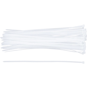 White Cable Tie Set 4.8 x 300 mm – 50 pcs.