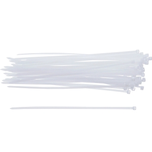 White Cable Tie Set 4.8 x 250 mm – 50 pcs.