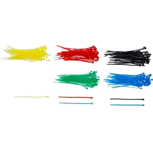Colored Cable Tie Assortment 2.4 x 100 mm – 200 pcs.