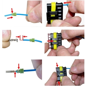 Set conectori electrici protejați – 350 piese
