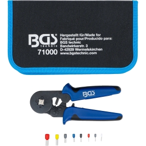 Self-Adjusting Ferrule Crimping Pliers 0.25–10 mm² with Ferrule Assortment