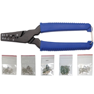 Ferrule Crimping Pliers 175 mm with 150 Ferrules