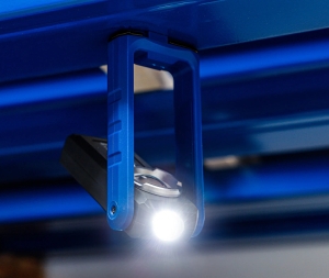 Lampă de lucru pliabilă COB-LED cu magnet, cârlig și încărcare wireless