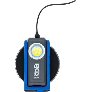 Lampă de lucru pliabilă COB-LED cu magnet, cârlig și încărcare wireless