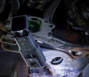 Foldable COB-LED Work Light with Charging Dock