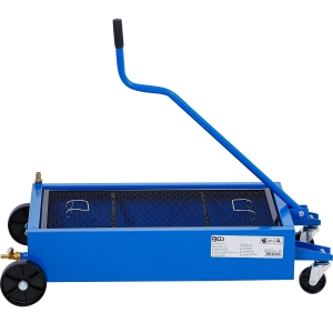 Mobile Oil Drip Pan with Drain Valve, 35 L