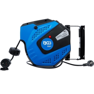 Automatic Retractable Cable Reel 15 m, 3 × 1.5 mm², IP20