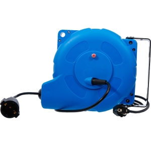 Automatic Retractable Cable Reel 15 m with Thermal Protection, IP34