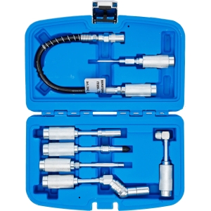Grease Gun Adapter and Accessory Set, 7 Pieces