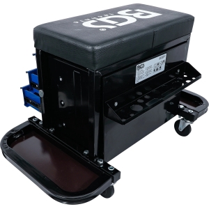 Workshop Rolling Seat with 3 Drawers